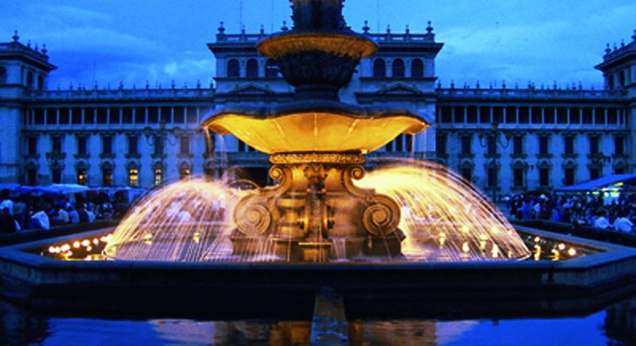 fountain constitution plaza guatemala city  o